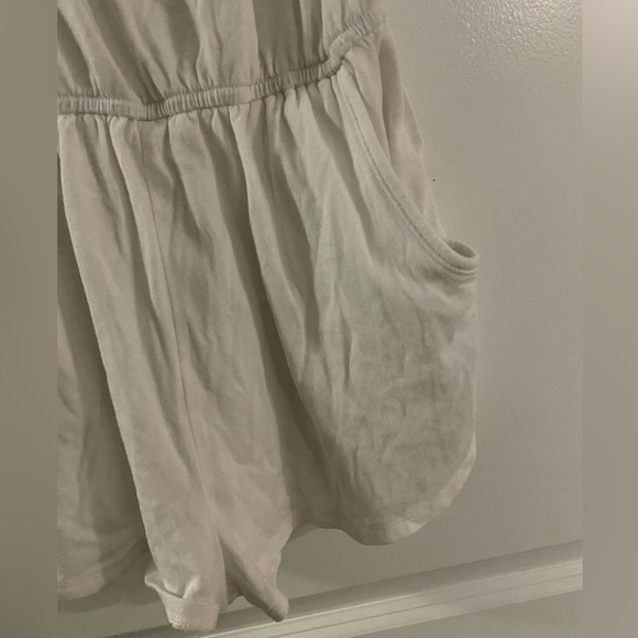 SOLD!! PINK VS White Chinched waist Hip Pockets Swim Coverup Romper M - Picture 15 of 16